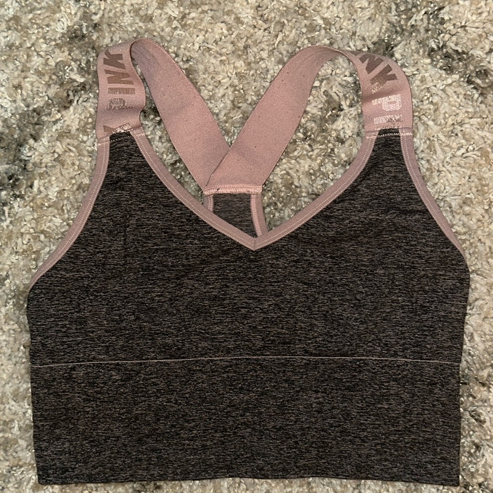 VICTORIA’S SECRET PINK SPORT WIDE STRAP PULLOVER SPORTS BRA | MEDIUM